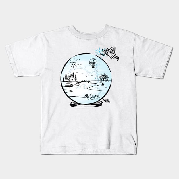 Wonderland Kids T-Shirt by Aurealis